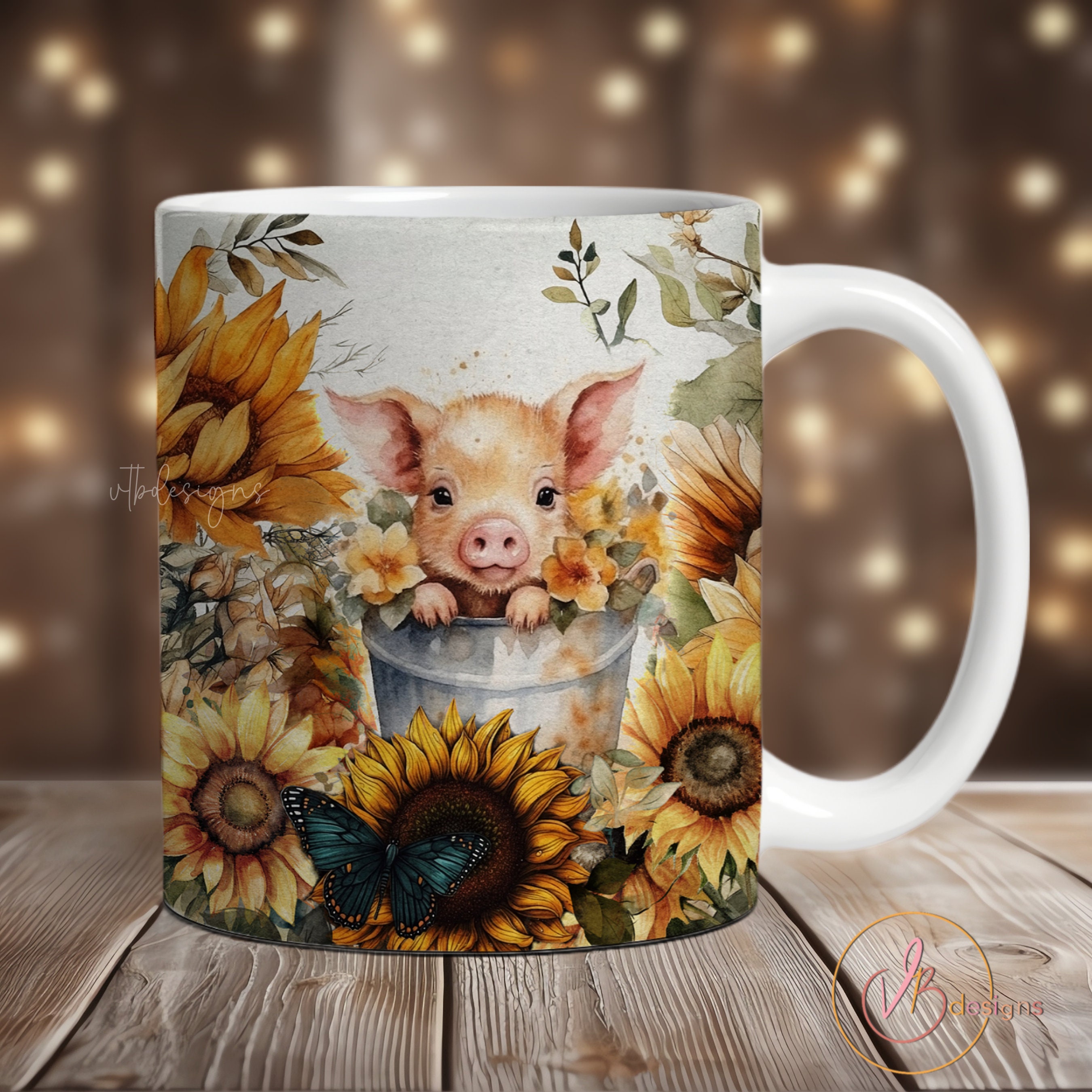 3D Pig Coffee Mug 14 oz