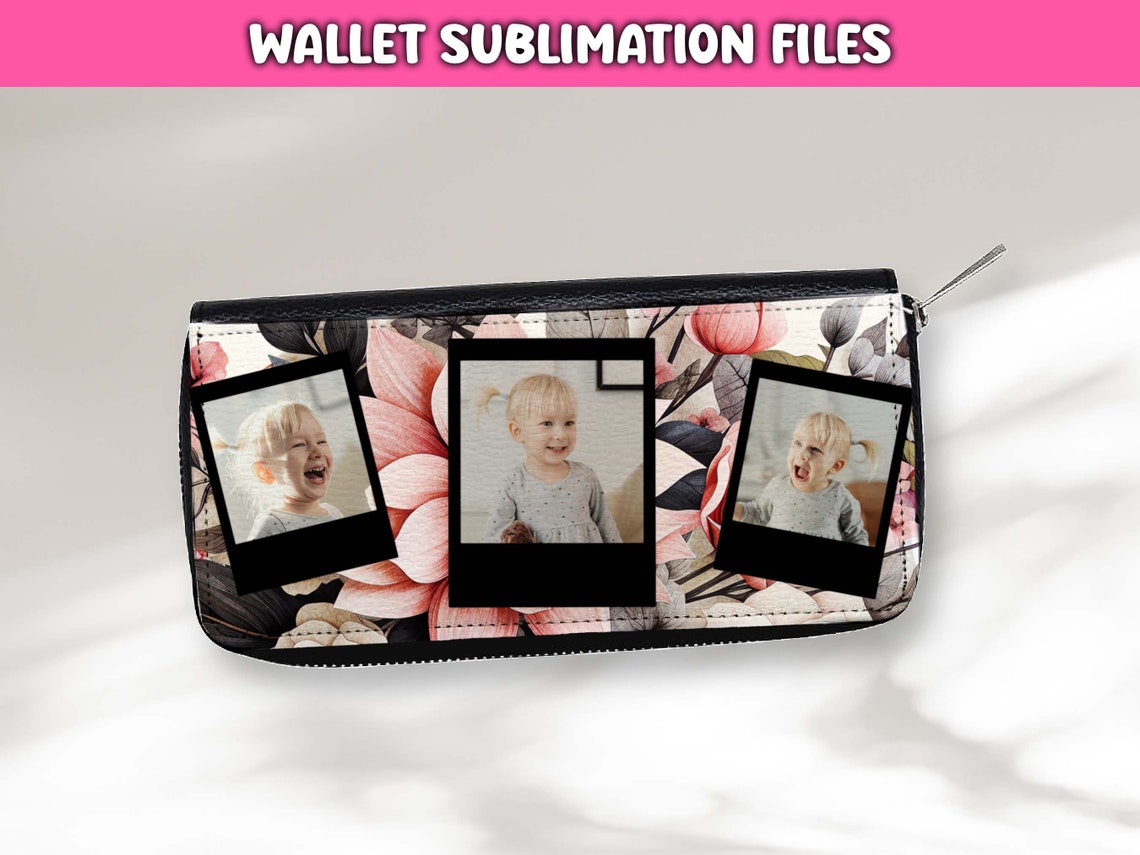 Photo Wallet Template, Wallet Photo Template, Size 8x3.5, Custom Photo