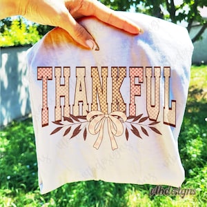 Coquette Thankful Embroidery png, Retro Fall png, Fall png, Fall Coquette png, Fall Pumpkin png, Fall Girly png, Autumn png, Cozy Season
