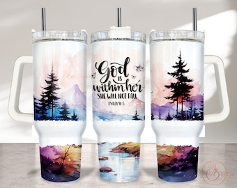 Christian 40oz Tumbler Wrap Sublimation PNG, Religious 40oz Wrap, 40oz Sublimation Design, Christian 40oz Quencher, Christian Tumbler PNG