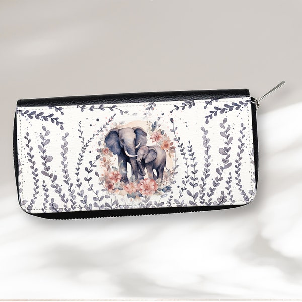 Wallet Sublimation PNG, Size 8x3.5, Digital Download PNG File, Sublimation Designs Downloads, Digital Download, Elephant Sublimation PNG