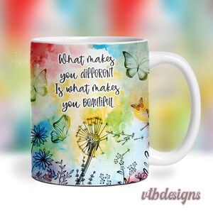 Autisme koffiemok wrap PNG, mok sublimatie ontwerpen, 11 oz mokomslag, 15 oz mokomslag, autisme mok sjabloon voor sublimatie, digitale download