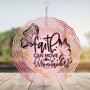 Christian Wind Spinner PNG, Religious Sublimation Wind Spinner, 10 inch Wind Spinner Template, Round Hanging Spinners Png, Digital Download