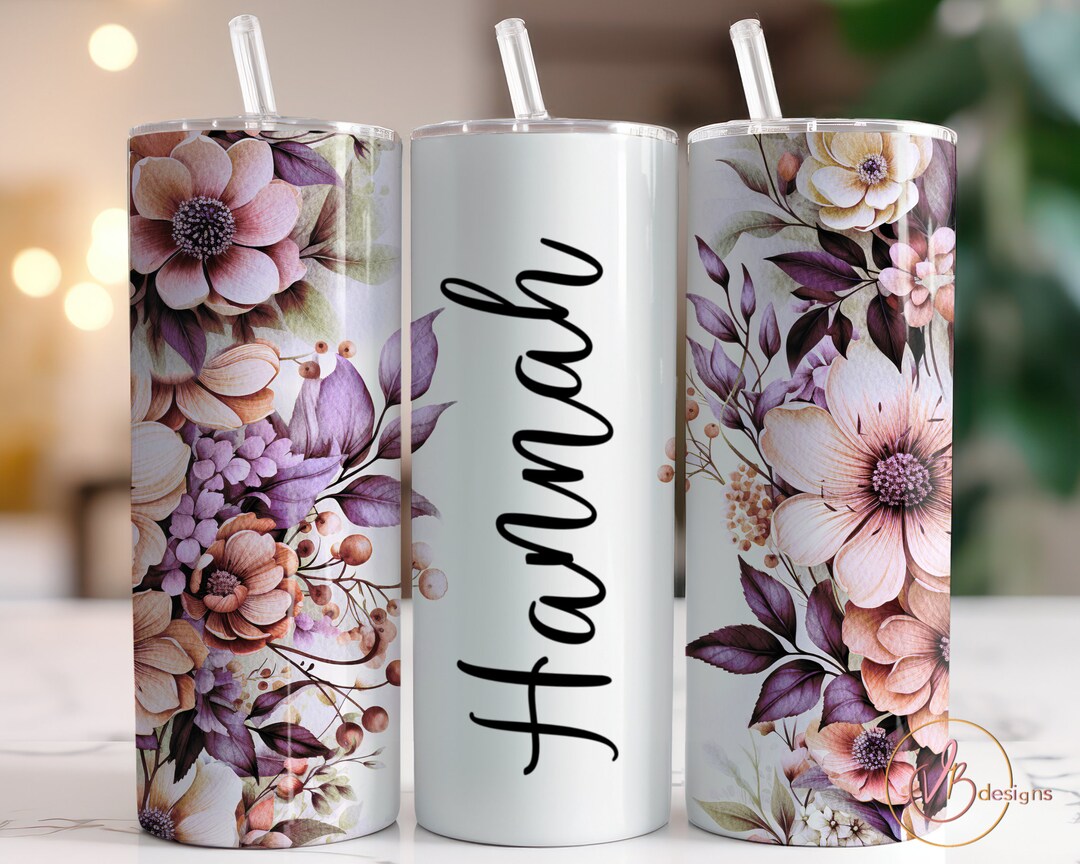 Add Your Own Name Tumbler Wrap PNG, 20oz Skinny Tumbler Sublimation ...
