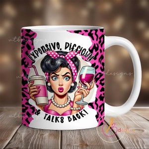 Retro Mug Wrap Png, Coffee Mug Wrap, 11oz Mug Wrap, 15oz Mug Wrap Sublimation Png, Funny Mug Wrap, Mug Png, Download File