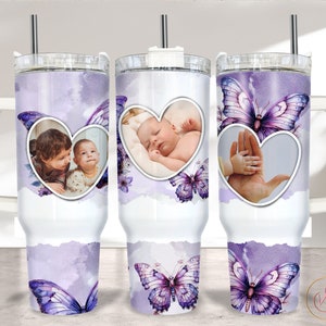 40oz Picture Tumbler Wrap Sublimation PNG,  40oz Photo Tumbler PNG, 40oz Sublimation Design, Add Photo PNG Tumbler Design Download