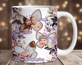 Picture Mug Wrap, Custom Photo Mug Wrap Png, Mug Sublimation Designs, 11 oz Mug Wrap, 15 oz Mug Wrap, Digital Download