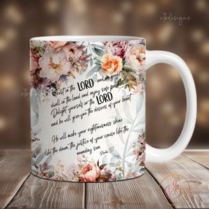 Bible Verse Christian Mug Sublimation Design, Faith Mug Wrap PNG,11 oz Mug Wrap, 15 oz Mug Wrap,Christian Mug Wrap Sublimation, Add Text Mug
