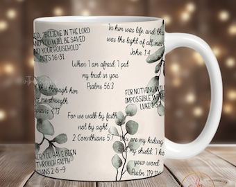 Christian Mug Wrap Bible Verses (Digital Download)