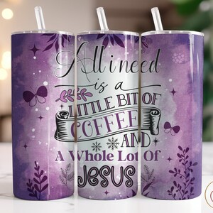 Christian Tumbler Wrap PNG, Bible Verse 20 oz Skinny Tumbler, Christian Cup Wrap, Christian Wraps, Religious Sublimation Tumbler Digital PNG