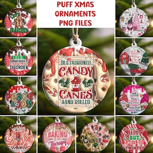 Christmas Ornament Designs for Sublimation Prints Bundle Digital Download