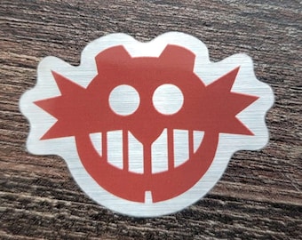 1.5" Brushed Alloy Empire Logo Sticker