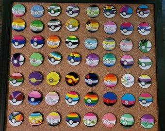 PKM Pride Enamel Pins - 64 Different Pride Flags