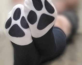 Lunar Hellhound Knee-High Paw Socks