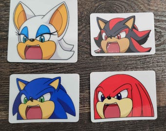2,5" vinyl sticker schreeuwende egel gluurder