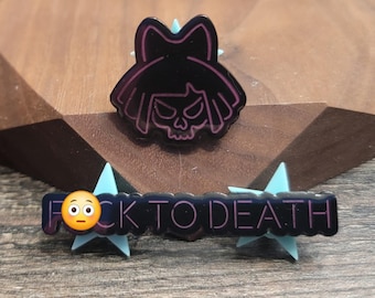MOXES Glow-in-the-Dark Two-Part Enamel Pin Set