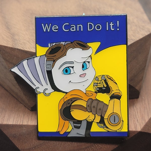 Riveter Girl We Can Do It Enamel Pin