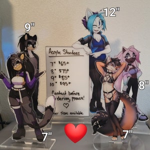 Custom Drawn Acrylic Standee