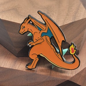 Orange/Black Dragon - Regular & Rare Pin