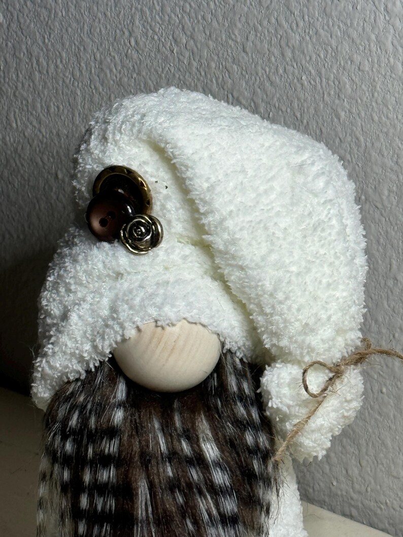 Gnome Rubber Mask with Hood White Beard main image 0