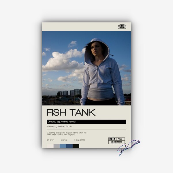 Fish Tank | Movie Poster | Personalise | Minimalistic | Modern Design | Wall Decor | Art Print | Retro Prints | Gift Idea