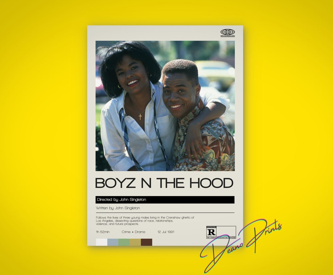 Boyz in the Hood Movie Poster Personalise Minimalistic Etsy