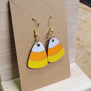Candy Corn Earring SVG PDF Laser Cut File Digital Download