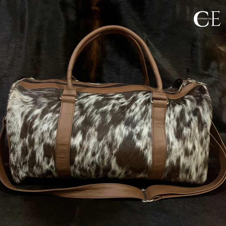 COWHIDE DUFFEL BAG Large Duffle Bag Weekender Gym Bag Etsy