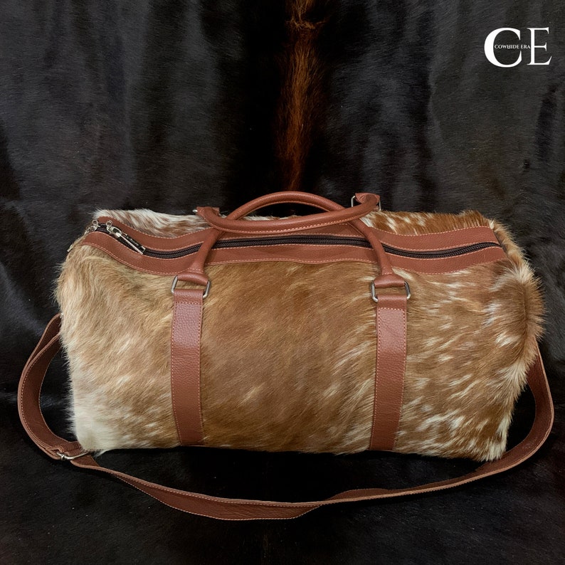 COWHIDE DUFFEL BAG Large Duffle Bag Weekender Gym Bag Etsy