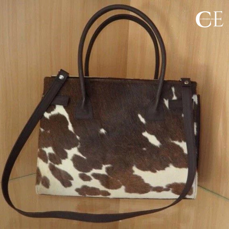 HANDMADE TOTE BAG Cowhide Tote Bag Women Hair on Cowhide Etsy