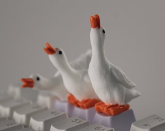 Kawaii Duck Character Keycaps, Goose Keycap, animal keycaps, cute keycaps - 1pc