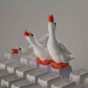 Kawaii Duck Character Keycaps, Goose Keycap, animal keycaps, cute keycaps - 1pc