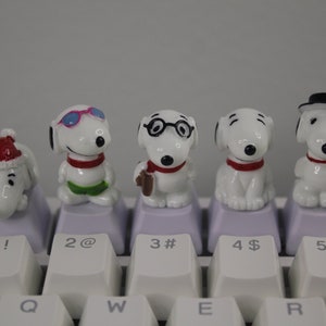 Kawaii Snoop Keycaps, Dog Keycaps, Animal Keycaps, Cute Keycaps - 1pc