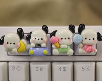 Kawaii Character Keycaps, Poch Keycaps, animal keycaps, cute keycaps - 1pc