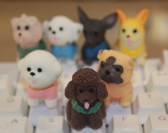 Kawaii Wählen Sie Ihren Hund Tastenkappen, Spitz-Schlüsselkappen, Maltesisch-Schlüsselkappe, Benutzerdefinierte Hund-Schlüsselkappe, Haustier-Schlüsselkappe, Tier-Schlüsselkappen, süße Schlüsselkappen - 1Stck