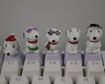 Kawaii Snoop Keycaps, Dog Keycaps, Animal Keycaps, Cute Keycaps - 1pc