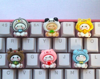 Kawaii Katze Keycaps, Tier Keycaps, Süße Keycaps - 1stk