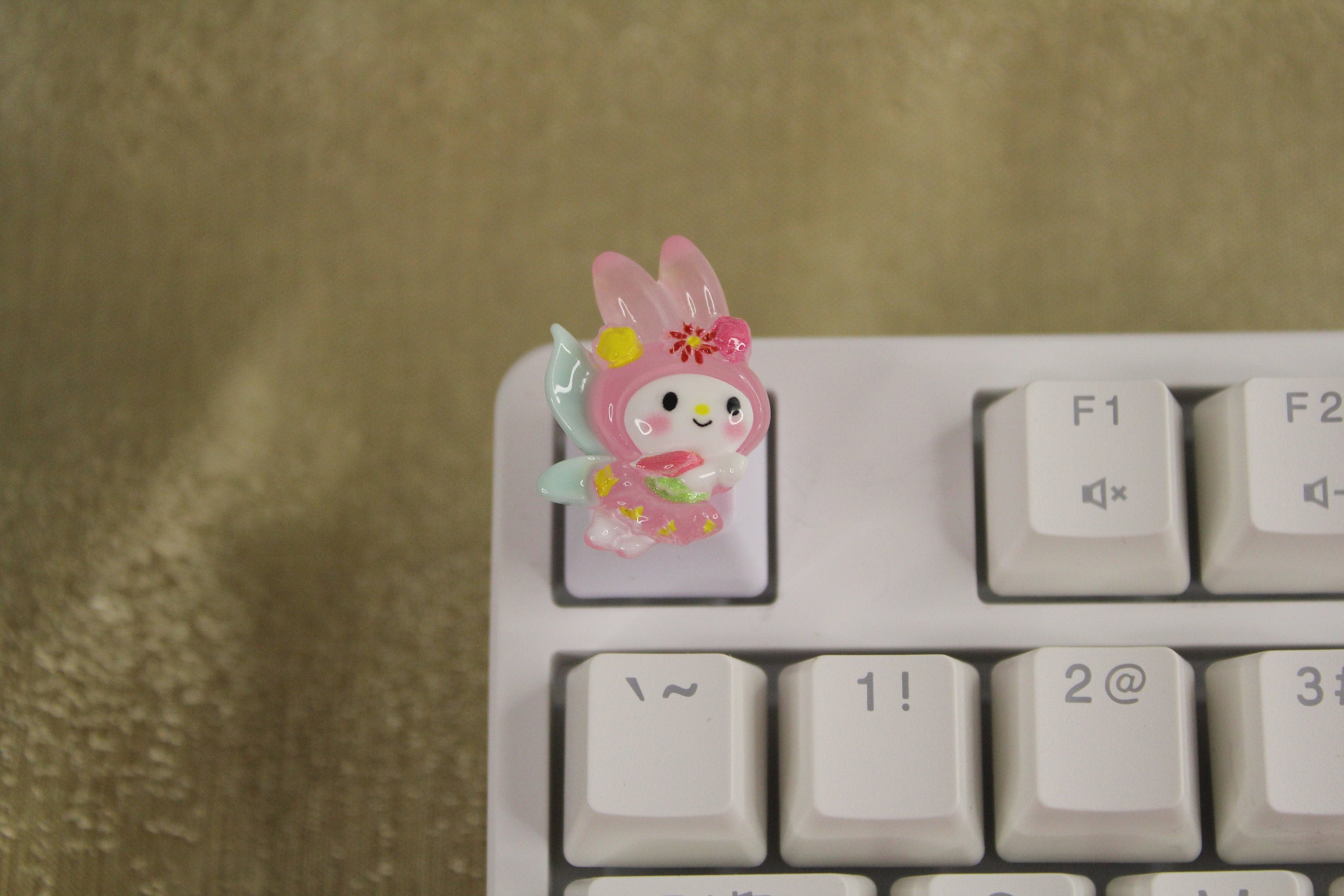 Kawaii Character Keycaps, Kitty Keycaps, Melody Keycaps, animal keycaps, cute keycaps - 1pc