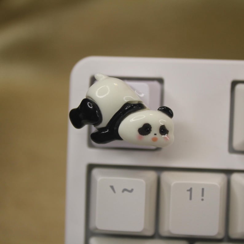 Kawaii Panda Bear Character Keycaps, Animal Keycaps, Cute Keycaps - 1pc ...