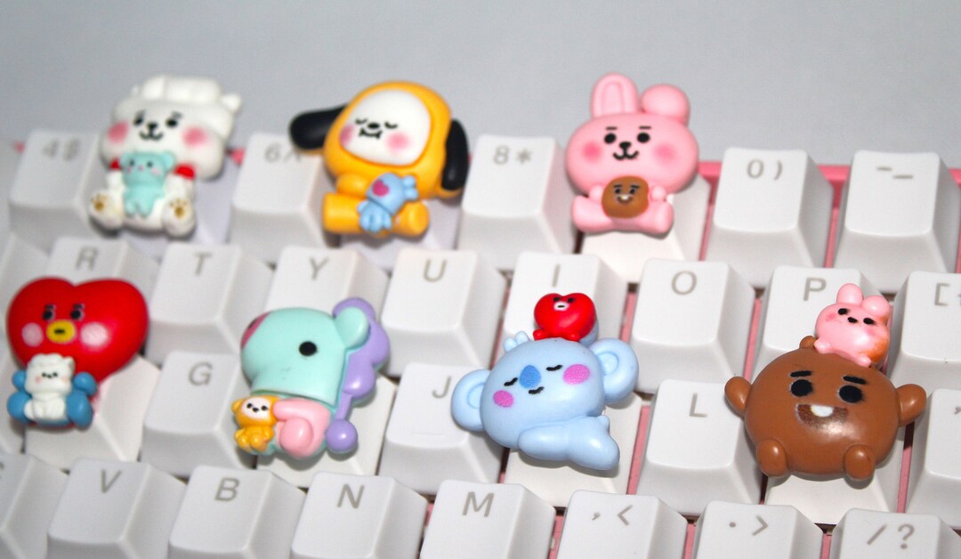 Kawaii BTS Keycap, BT21 Keycap, KPOP Keycap, Animal Keycap - 1pc - Etsy UK