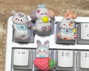 Kawaii Djurfigur Tangentbord, söta tangentbord - 1 st