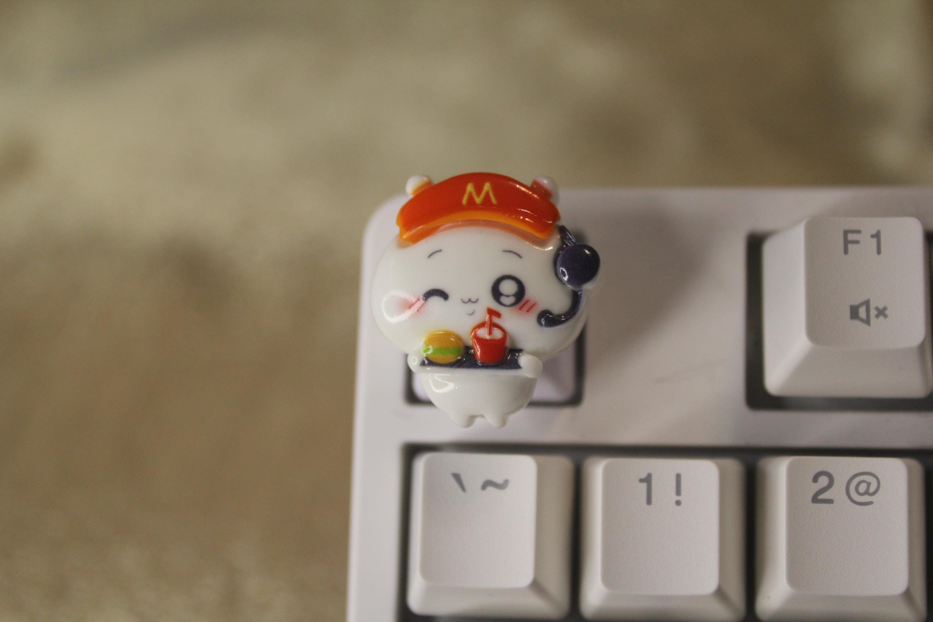 Kawaii Chiika Keycaps, Bear Keycaps, Fast Food Keycap, Cat Keycaps ...