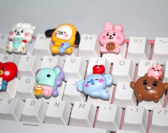 Porte-clés kawaii KPOP, porte-clés animal - 1 pièce