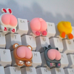 Keycap Animal Booty, Kawaii Keycap, Animal Keycap, Cartoon Keycap - 1 st