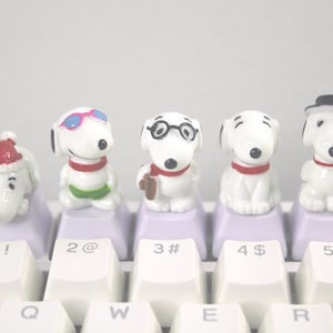 Kawaii Snoop Keycaps, Dog Keycaps, Animal Keycaps, Cute Keycaps - 1pc