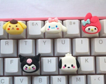 Llaveros de personajes Kawaii, llaveros de animales, llaveros lindos - 1pc