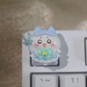 Kawaii Chiika Keycaps, Bear Keycaps, Bunny Keycap, Cat keycaps, Animal Keycaps, Cute Keycaps, Fairy Keycaps, Anime Keycaps - 1pc Cat
