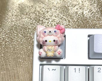 Keycaps de personagens Kawaii, Keycaps de gatinhos, Keycaps de animais, Keycaps fofos - 1 peça