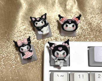 クロミをモチーフにした樹脂製キーキャップ、職人によるアニメ
