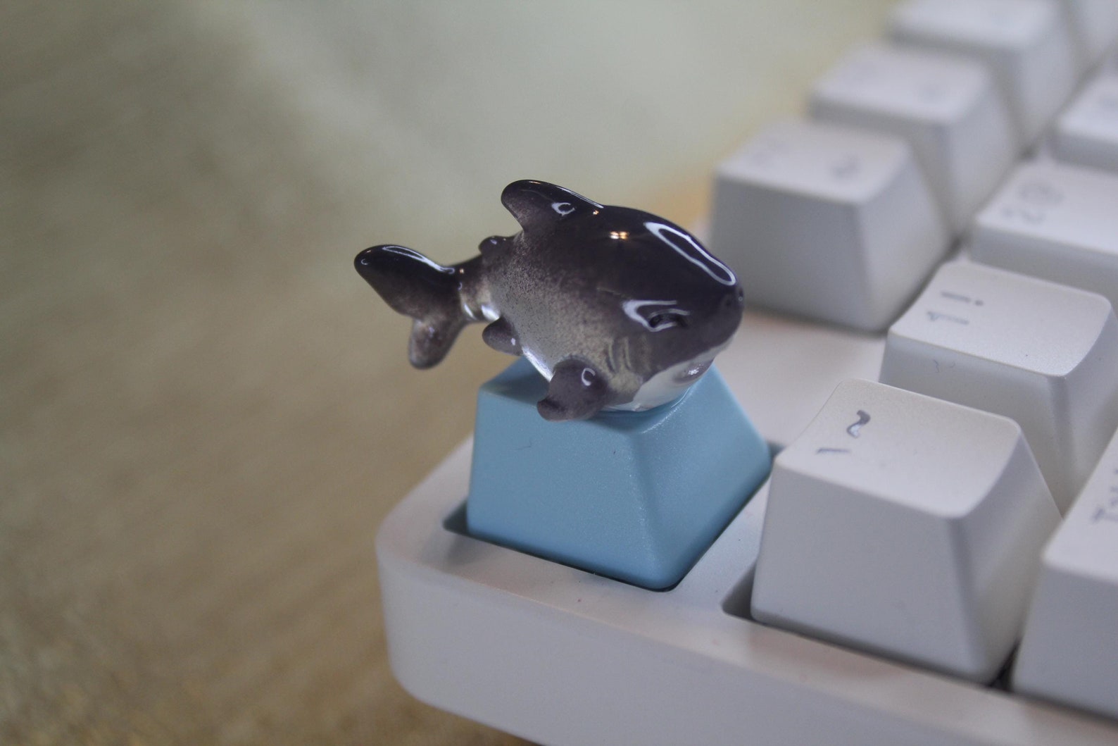 Kawaii Shark Creature Character Keycaps, Fish Keycap, Animal Keycaps ...
